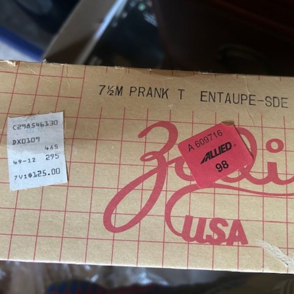 Vintage Zodiac Boots 7.5 Suede ca 1982 - Picture 6 of 6